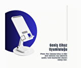 Cosmostech Telefon ve Tablet Tutucu 360° Hareketli Dönen Katlanabilir Mobil Masaüstü Stand